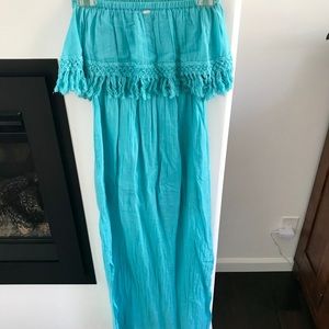 Turquoise blue Rip Curl Maxi dress